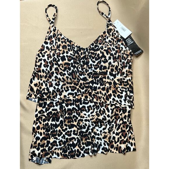 Miraclesuit Magicsuit Chloe Leopard Tankini Swim Suit 10 NWT - Picture 4 of 7